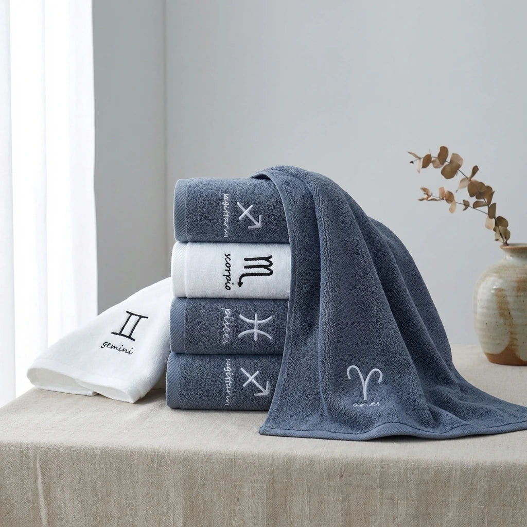 Celestial Cotton Towel Duo - Quick-Dry & Lightweight