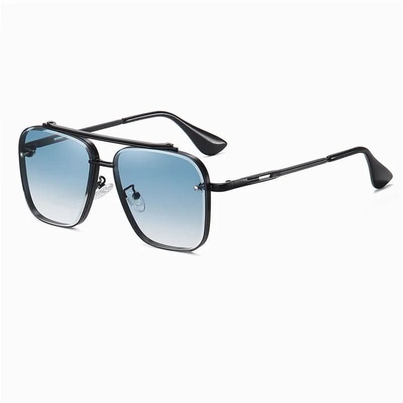 Gradient Lens Sunglasses with Sturdy Metal Frame – Fashionable Design