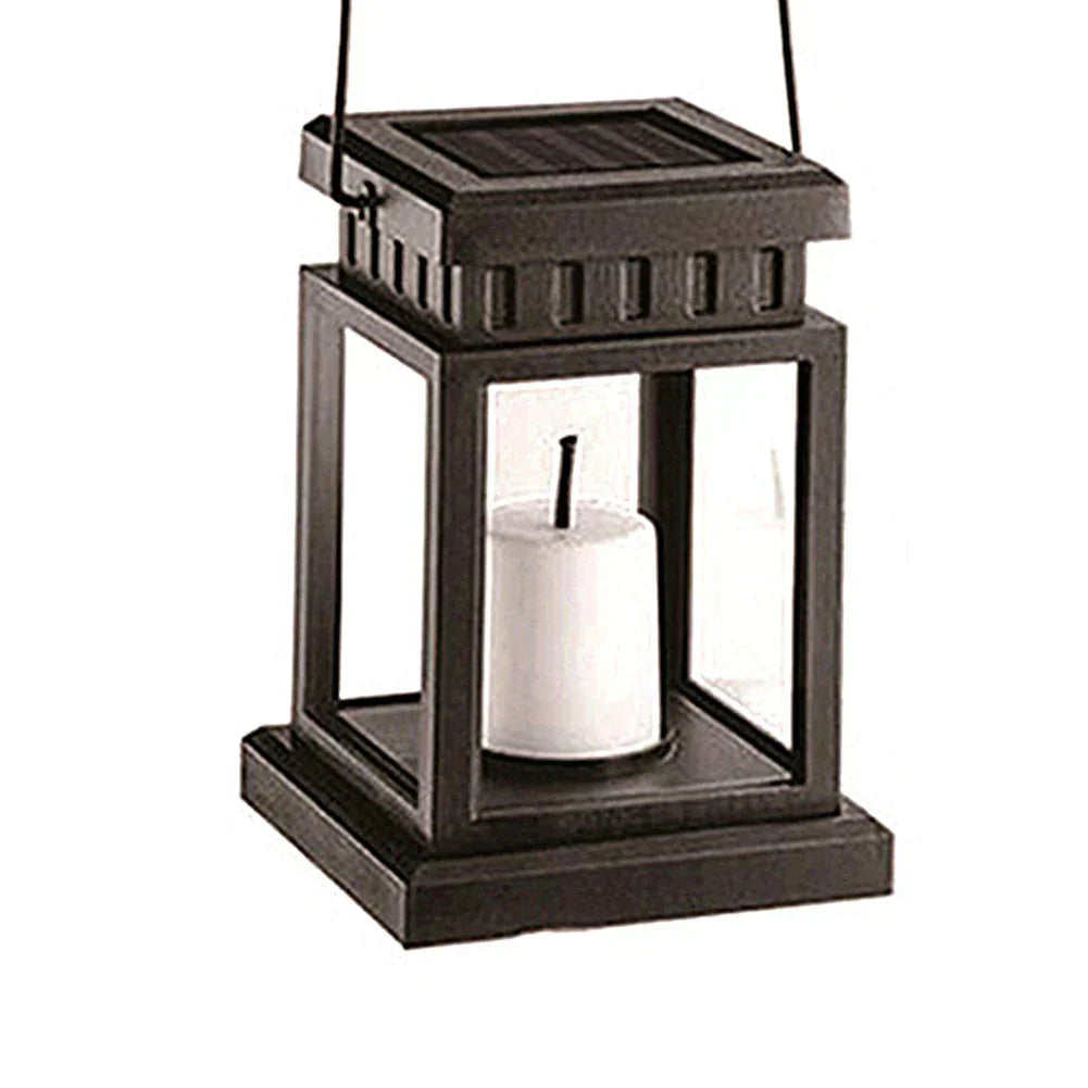 LED Flickering Light Solar Lantern for Garden and Balcony Decor