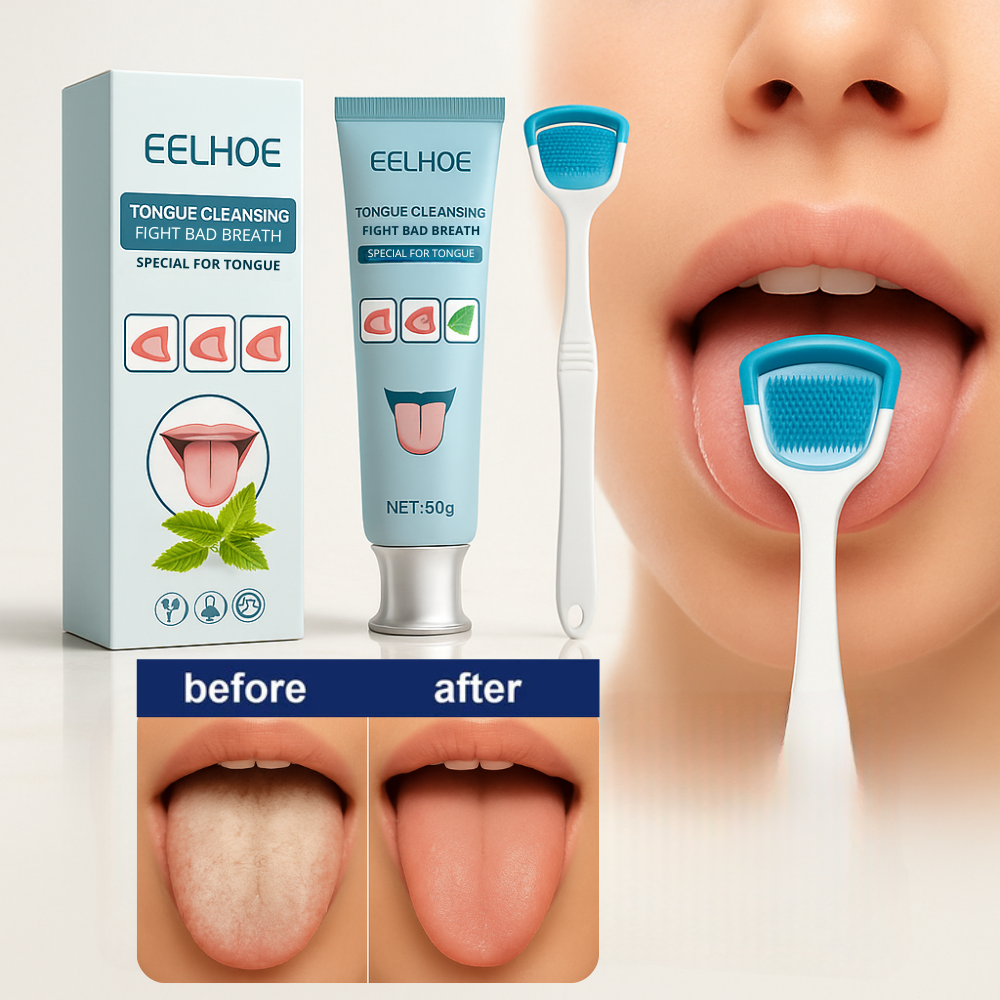 Tongue Cleaner | Tongue Gel Kit | Instant Fresh Breath