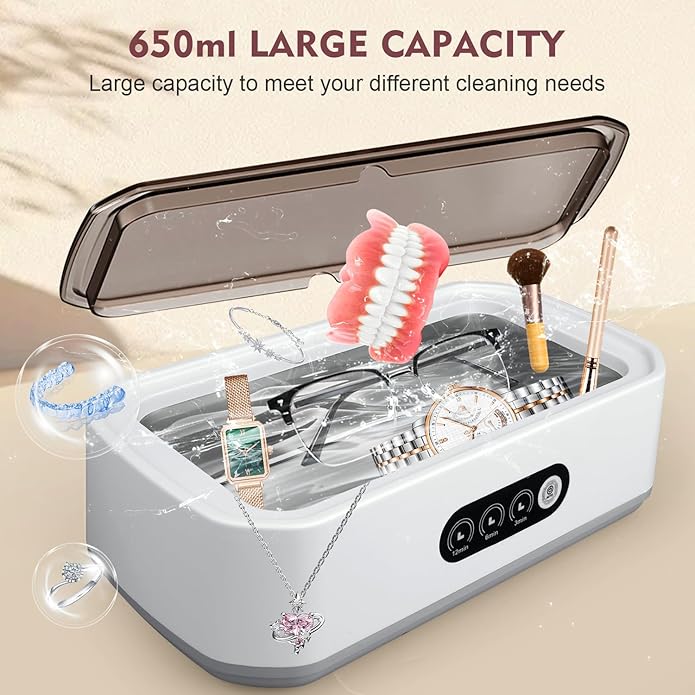 CrystalClear Ultrasonic Cleaner – Effortless, Deep Cleaning for Your Valuables