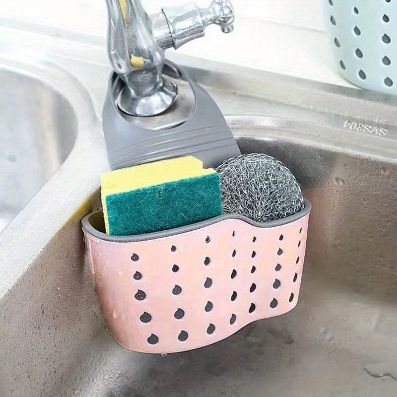 Adjustable Sink Storage Tray with Sponge Set
