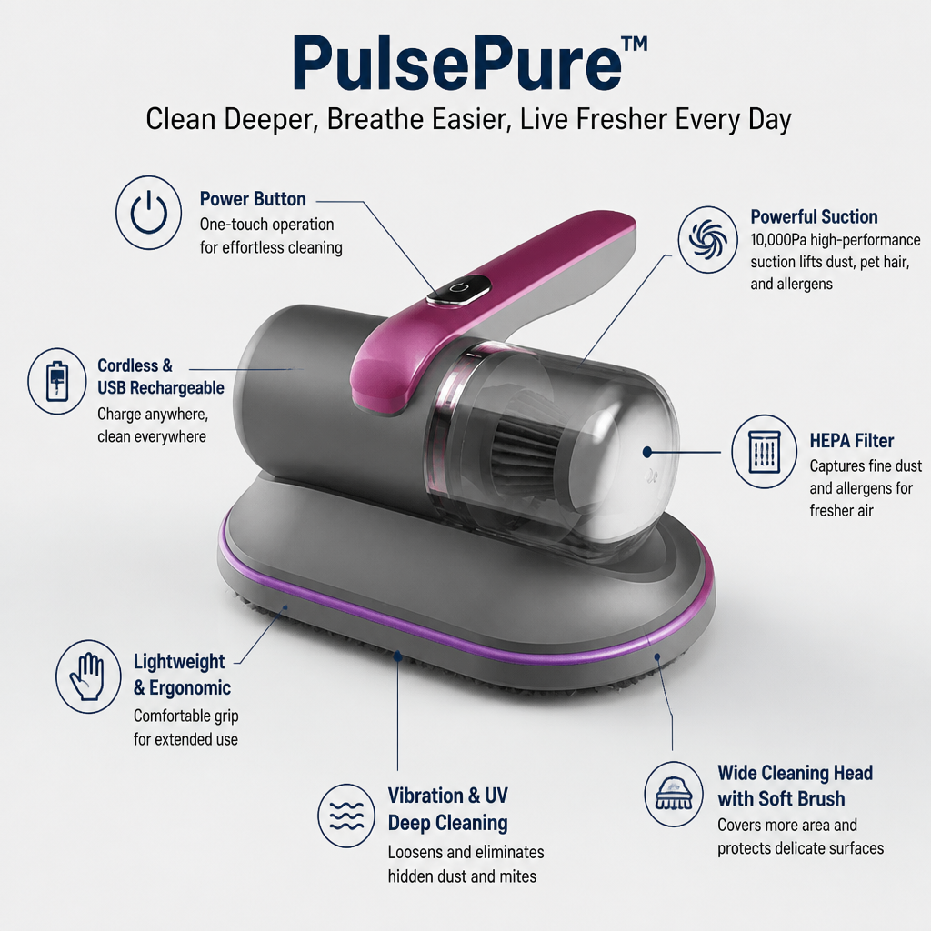 PulsePure™ — Clean Deeper, Breathe Easier, Live Fresher Every Day