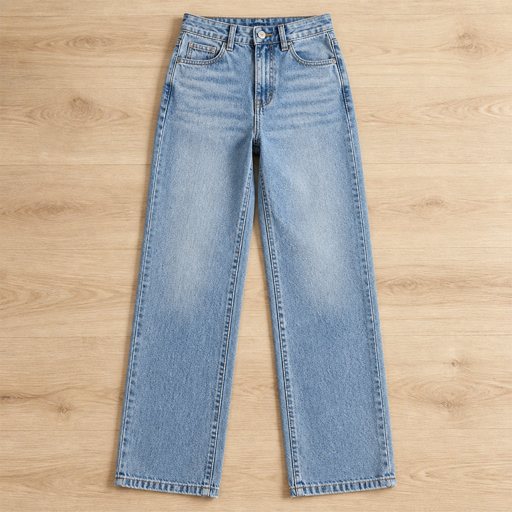 Vérova™ – High-Rise Wide-Leg Vintage Jeans with No-Gap Waist
