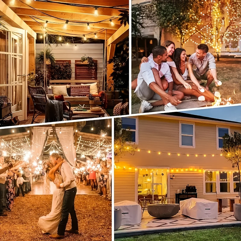 Lumoscape - 100FT Solar-Powered LED String Lights with Adjustable Brightness