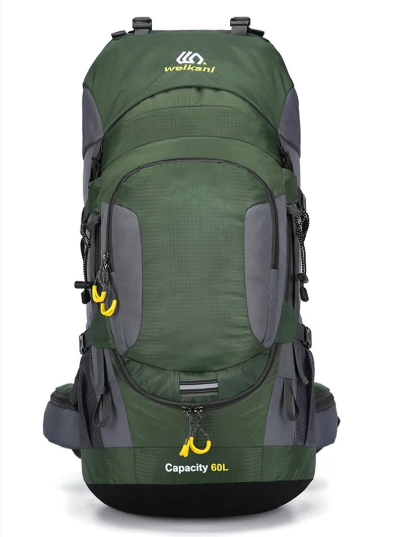 60L Adventure-Ready Waterproof Backpack for Outdoor Enthusiasts