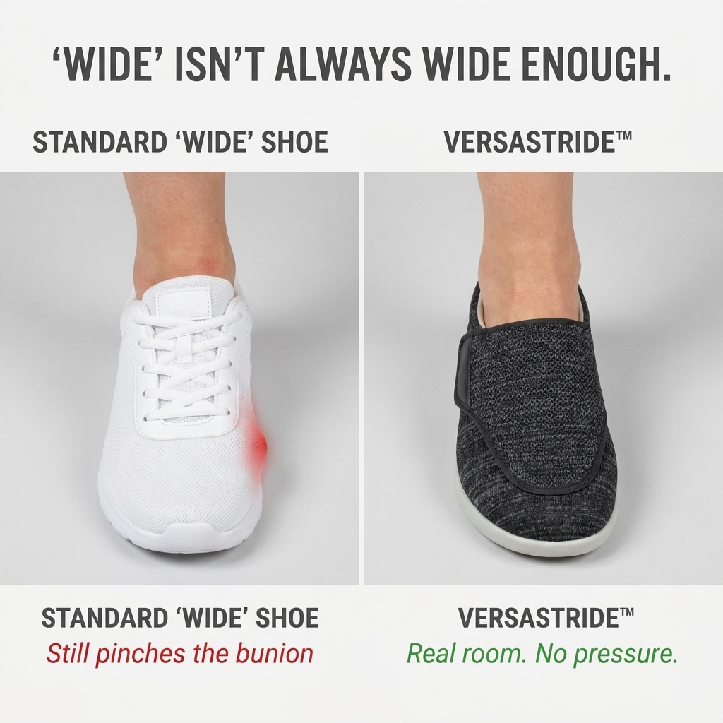 VersaStride™ — Stroll Comfortably On Swollen, Sensitive, Difficult-To-Fit Feet All Day