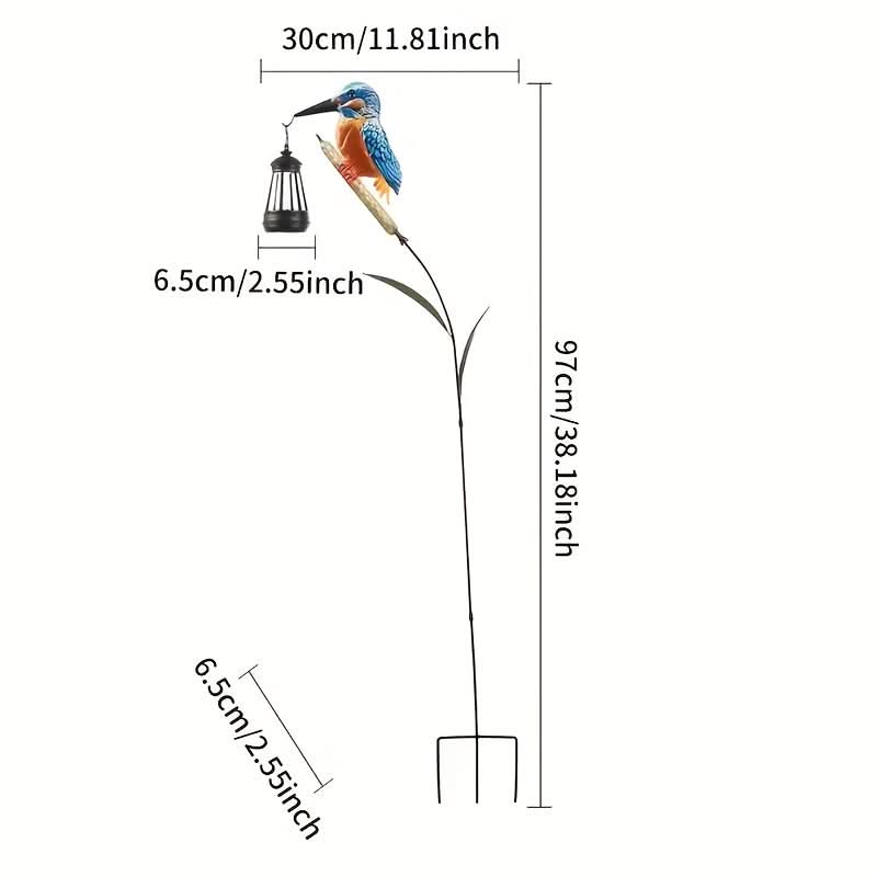 Solar Hanging Light for Garden - Hummingbird Lantern