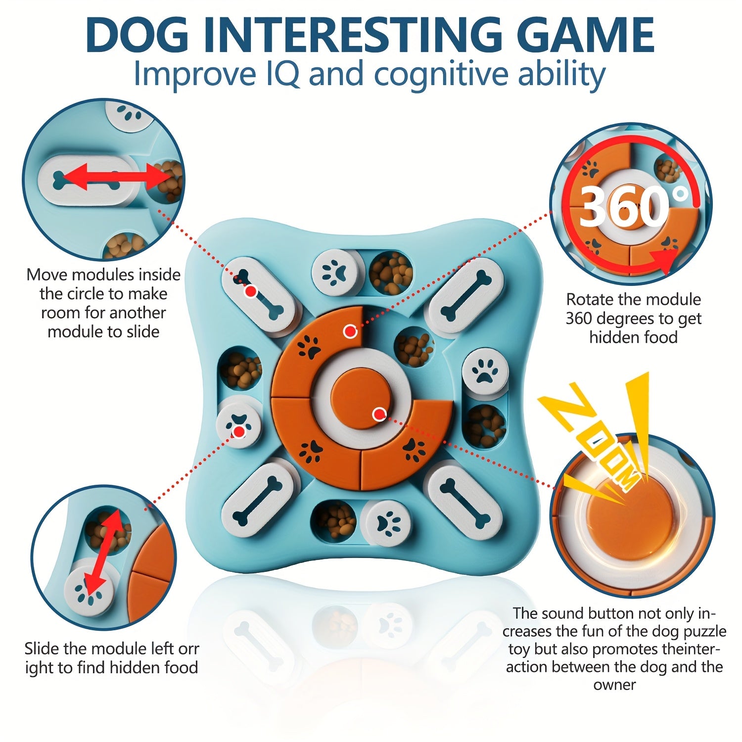 CleverCanine Puzzle Feeder – Engaging Slow Feeding Toy for Dogs