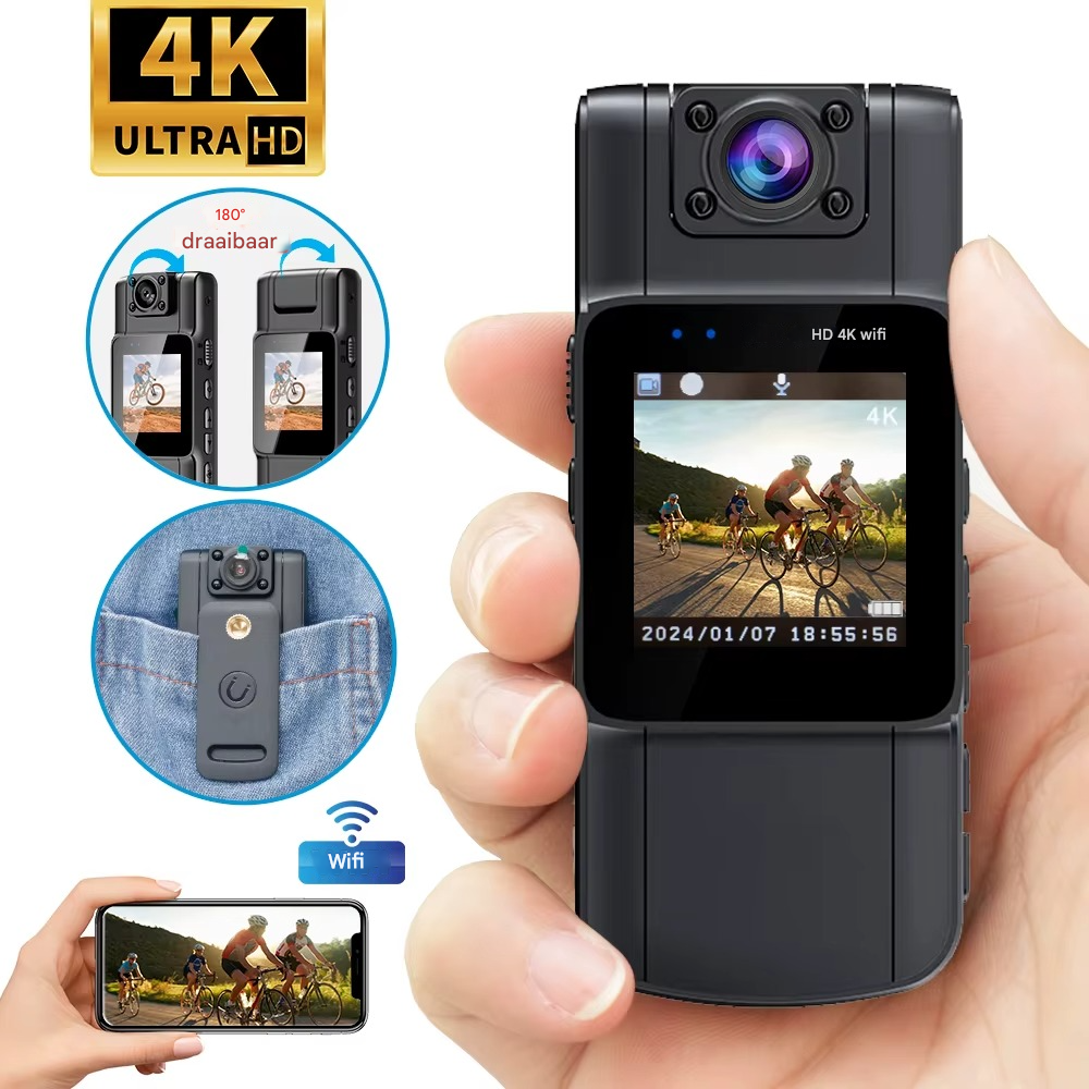 Compact Camera | Swivel Lens | 4K Video | SecureCam