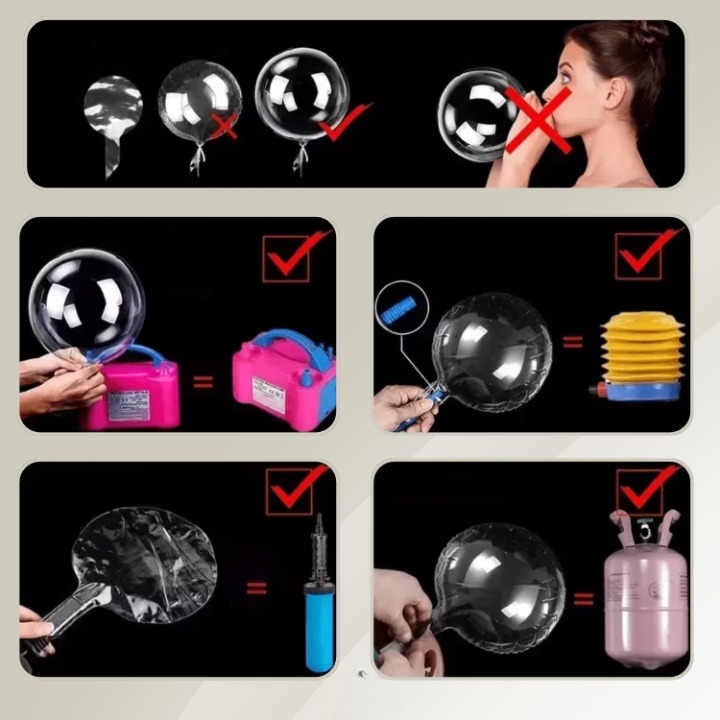 LED Light-Up Balloons – Pack of 10 Pieces