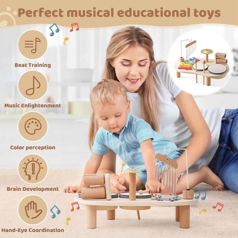 Enchanting Wooden Music Toy Collection for Young Explorers