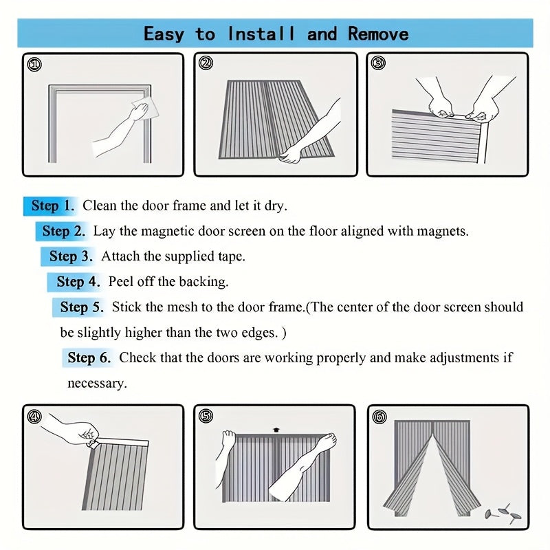 BreezeGuard – Self-Closing Magnetic Door Screen