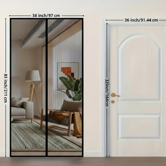 BreezeGuard – Self-Closing Magnetic Door Screen