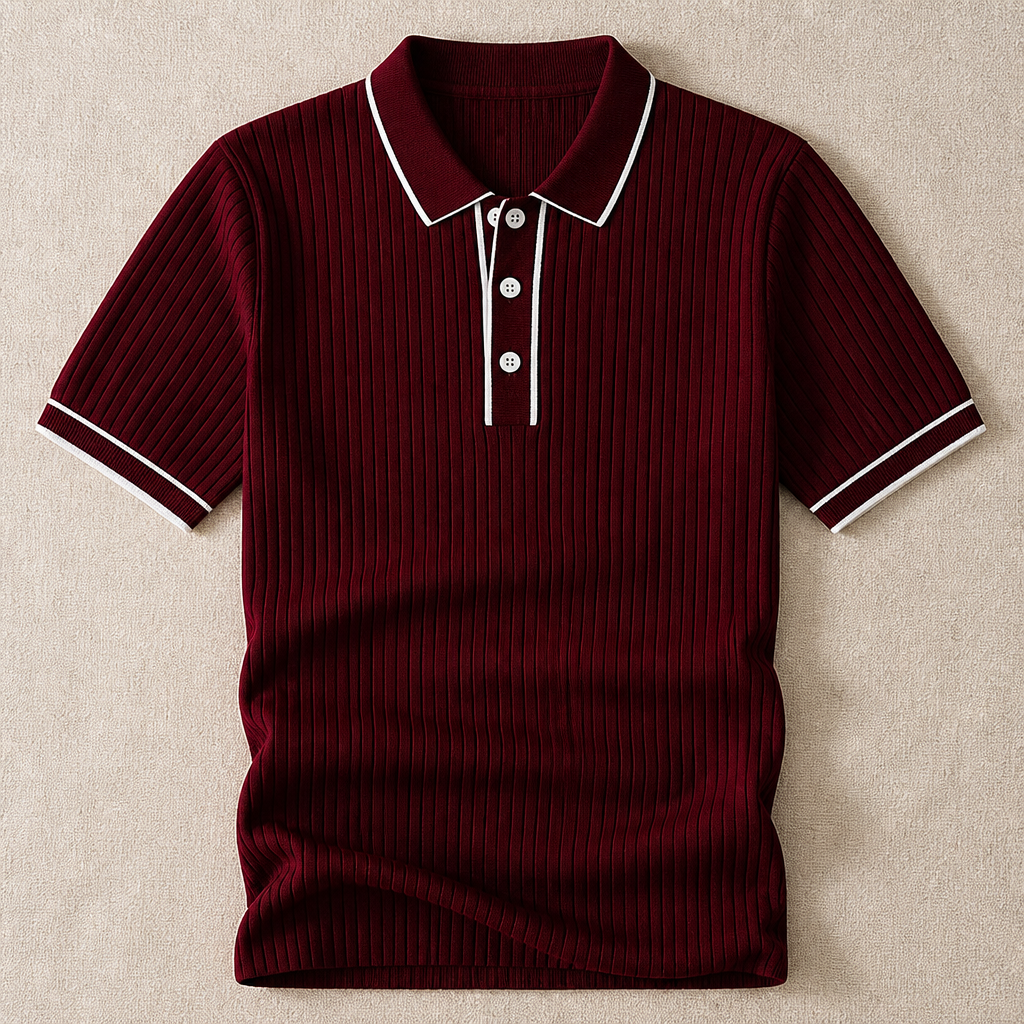 AeroStride™ – Breathable Lightweight Polo Shirt with Contrast Trim