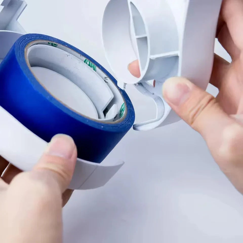 Tape Dispenser with Cutter | Painter's Tape up to 50 mm | For Walls, Wood, Glass
