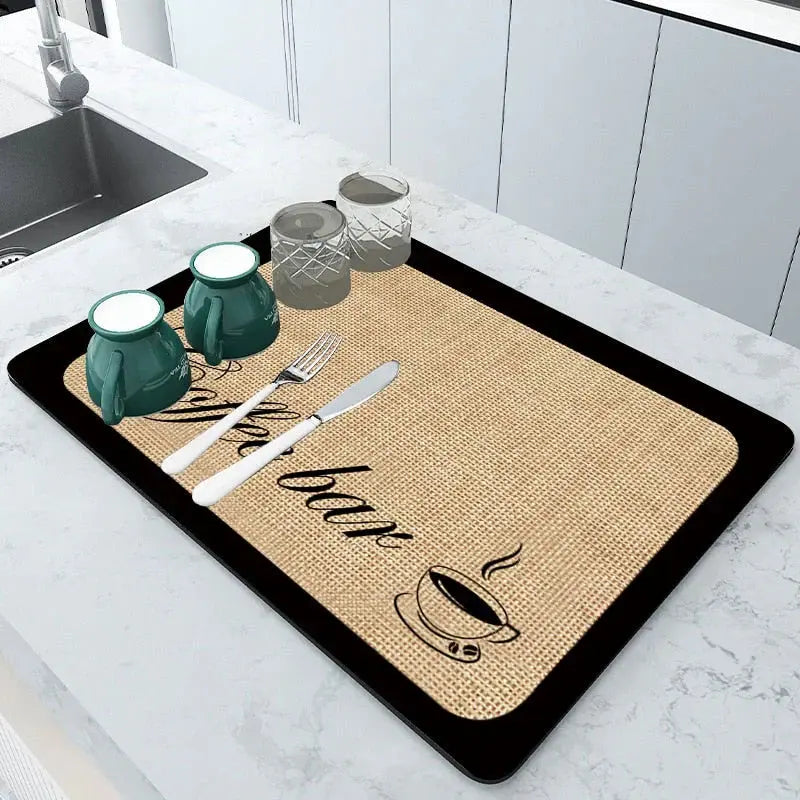 Absorbent Drip Pad | Quickly Absorbs Water | Protects Dishes | KüchenDry