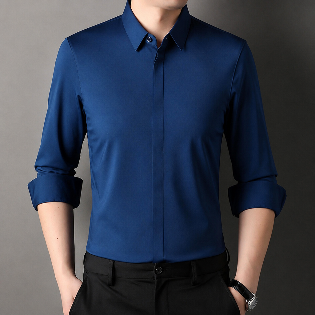 Vantori™ – Wrinkle-Resistant Slim-Fit 4-Way Stretch Dress Shirt