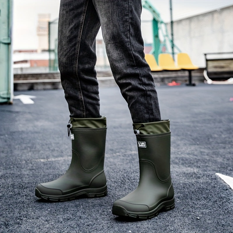 AquaGuard - Sturdy Mid-Calf Waterproof Footwear for All