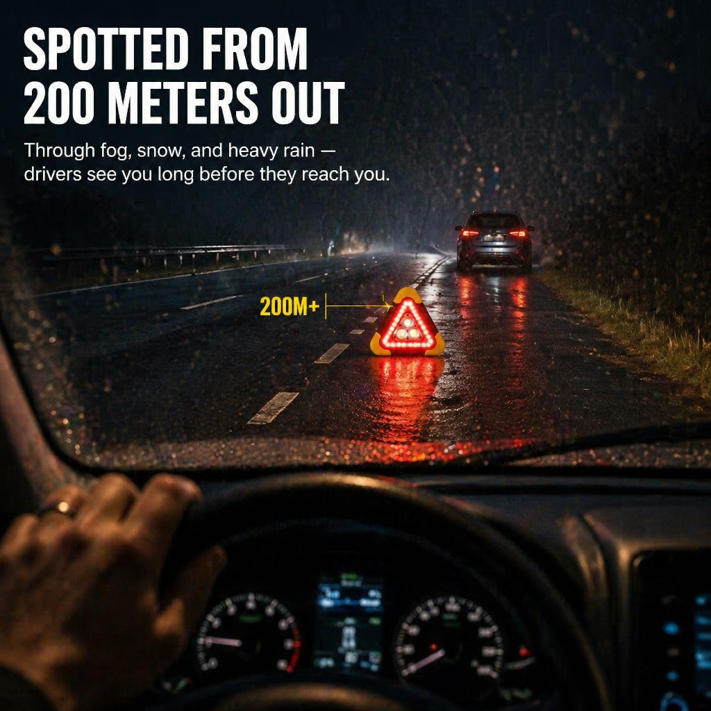 BlazeGuard™ — Illuminate the Night, Signal the Road & Power Your Phone