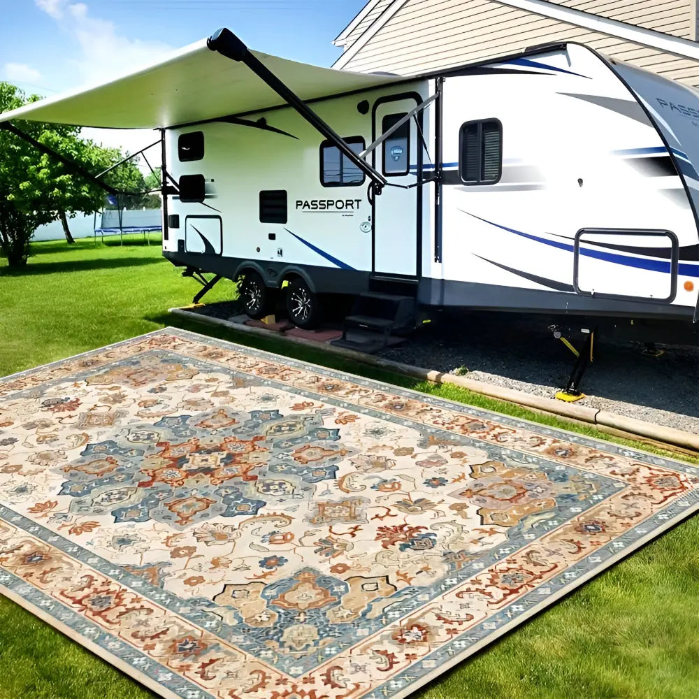Outdoor Area Rug | PVC Non-Slip Backing | Nordic Style | FjordFloor