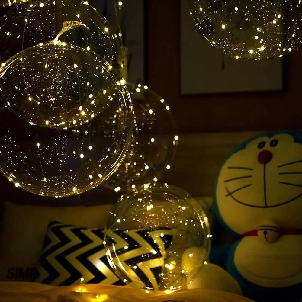 Balloon Set with 10 Pieces | Ambient Warm White Glow | Battery Operated | LumiGlobe