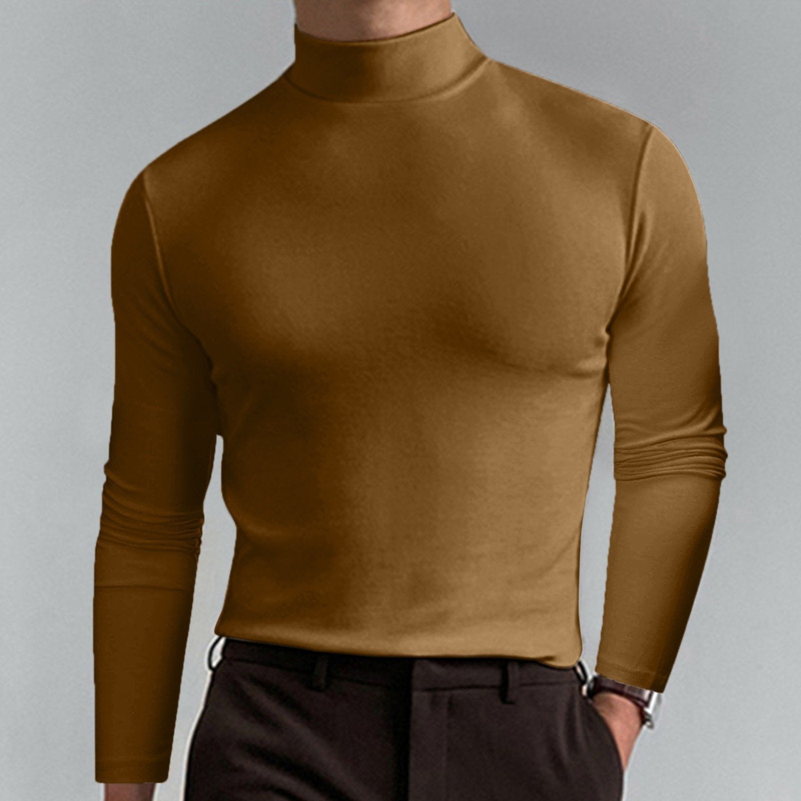 Marsilio™ – Men’s Sculpting Slim-Fit Mock Turtleneck