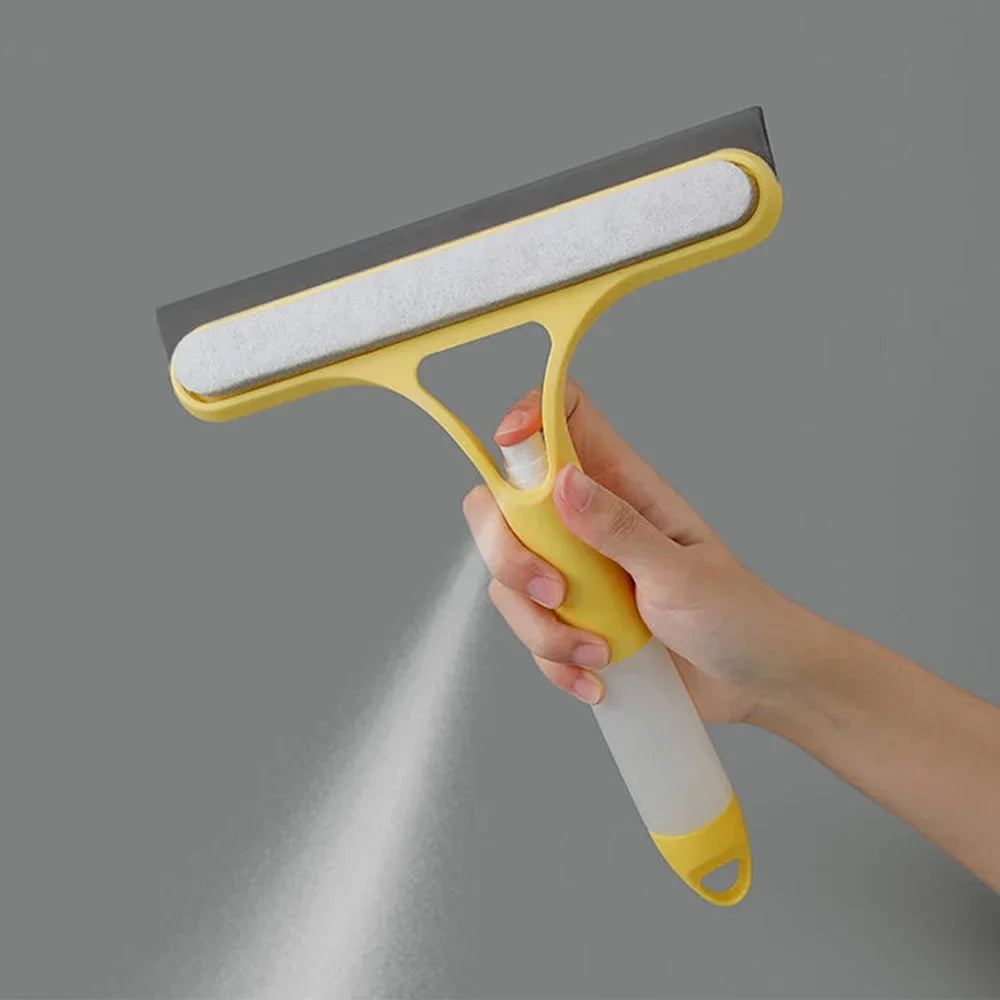 Window Squeegee with Built-In Spray – Streak-Free Cleaning Tool