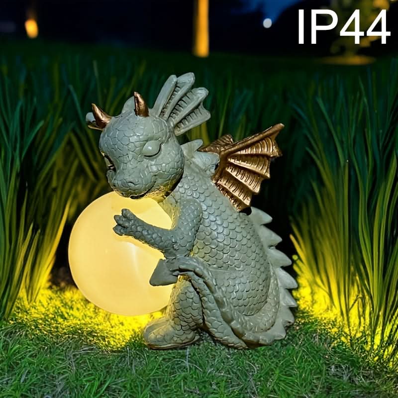 Solar Dinosaur Statue Light for Meditation and Relaxation