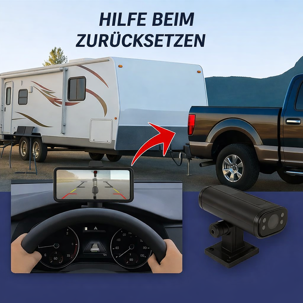 Wireless Backup Camera | HD Night Vision App Streaming | Wide-Angle View | EasyCam Pro