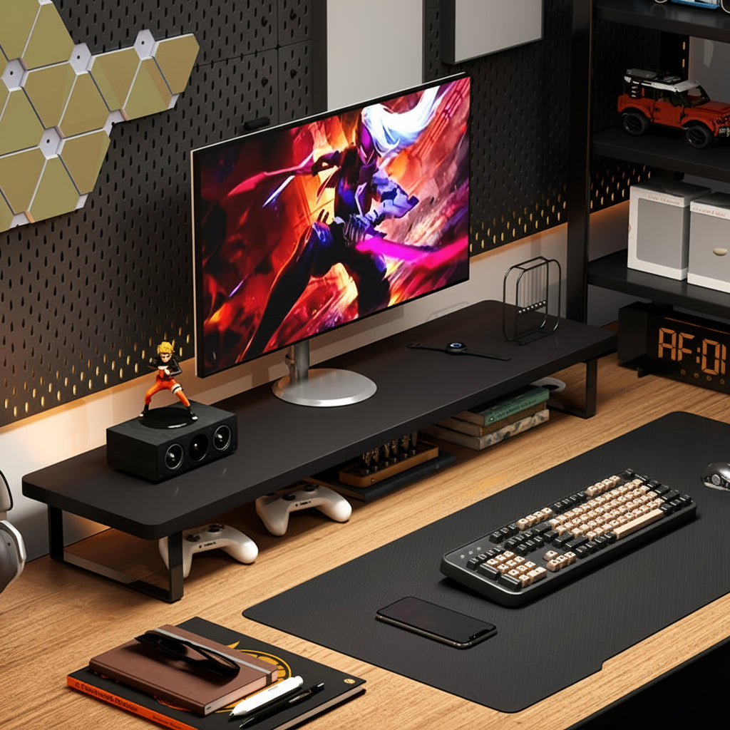 Elevate Your Workspace with the Apex Monitor Stand & Organizer
