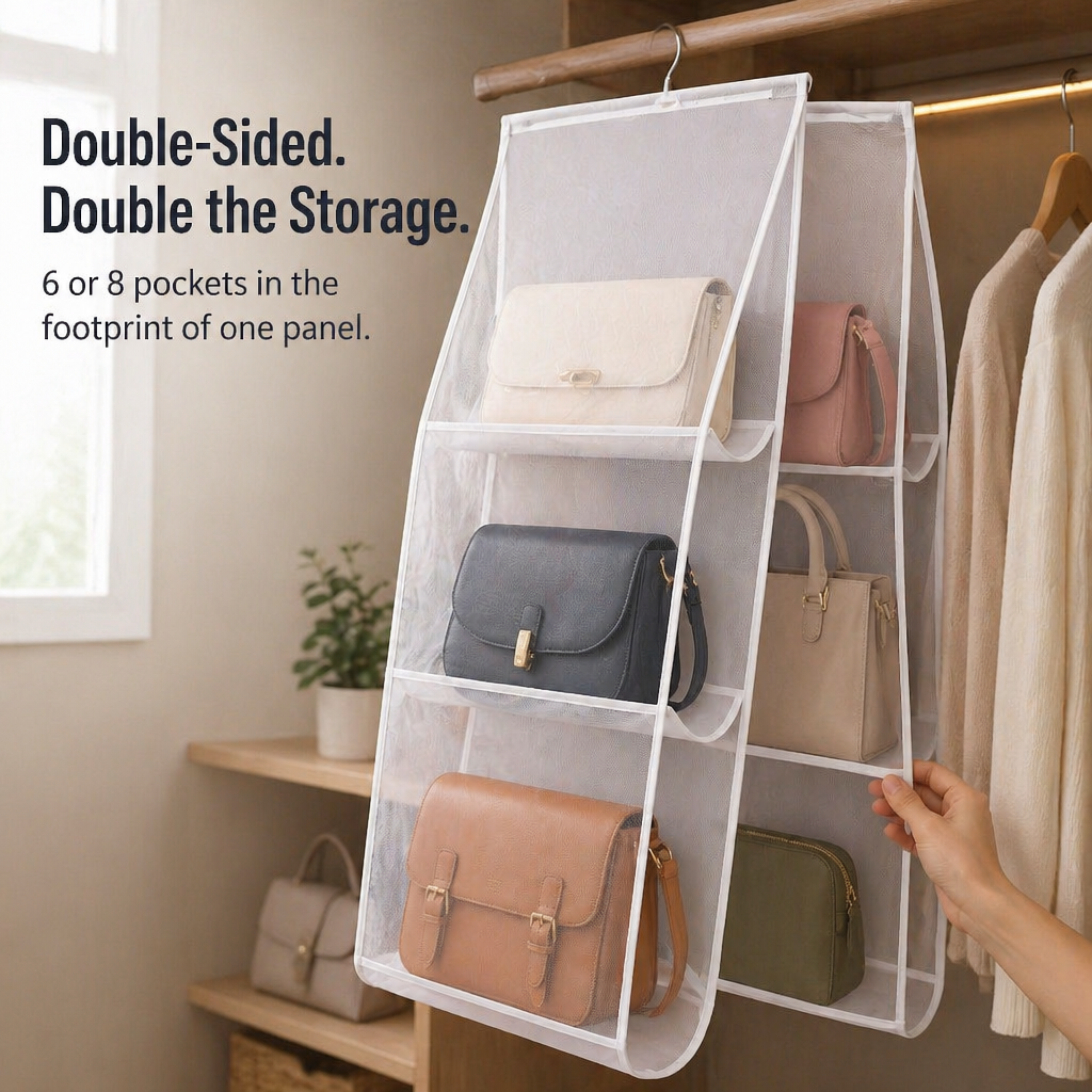 ClariPouch™ — Locate Every Handbag Instantly and Restore Clutter-Free Peace