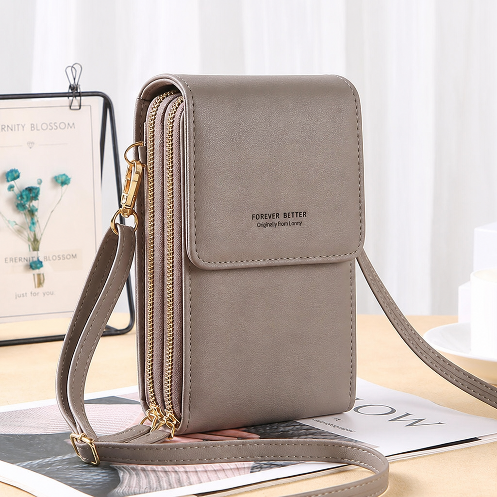 VividGuard™ – Touch-Free Crossbody Phone Bag with RFID Shielding