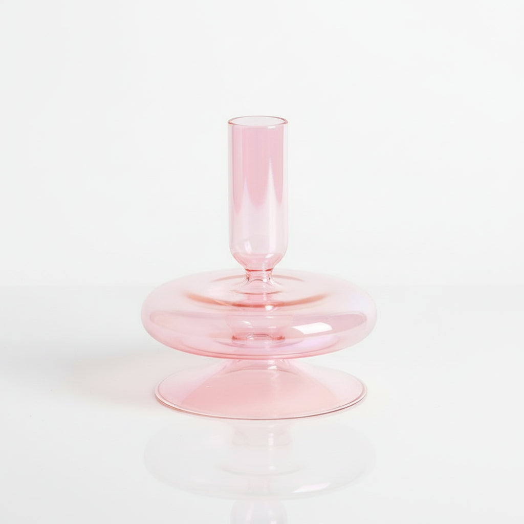 Elegant Glass Candle Holder and Vase for Modern Decor