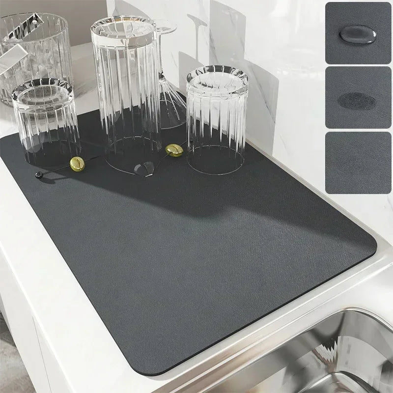 Premium Draining Mat for Kitchen Appliances – Non-Slip Design