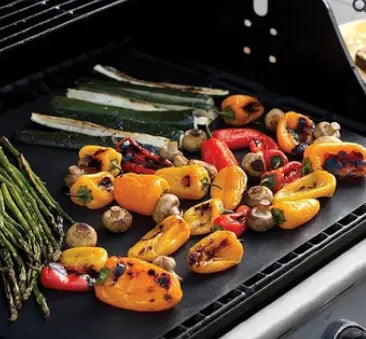 Non-Stick BBQ Mat | Effortless Cleaning Grilling | Perfect for Meat, Fish, and Veggies | GrillClean