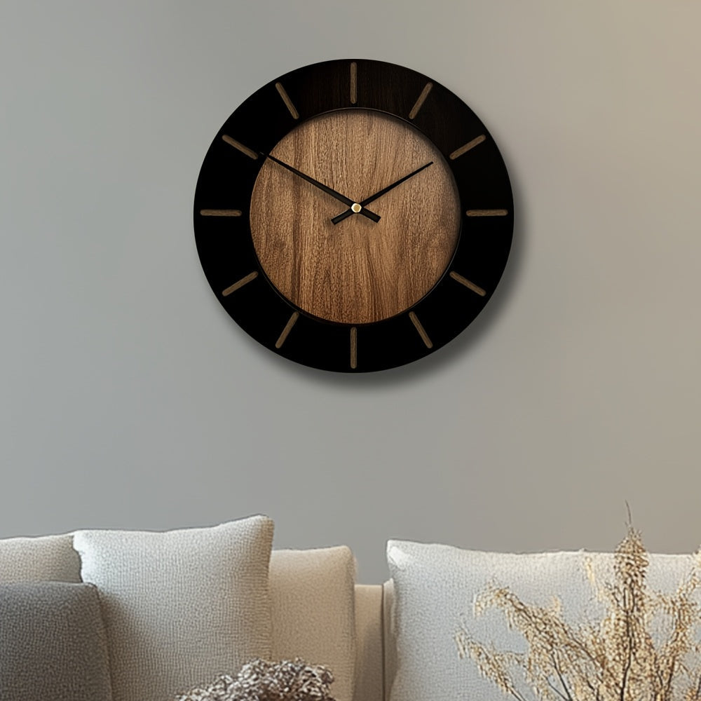 Serenity Timepiece – Quiet Wooden Wall Clock for Home Elegance