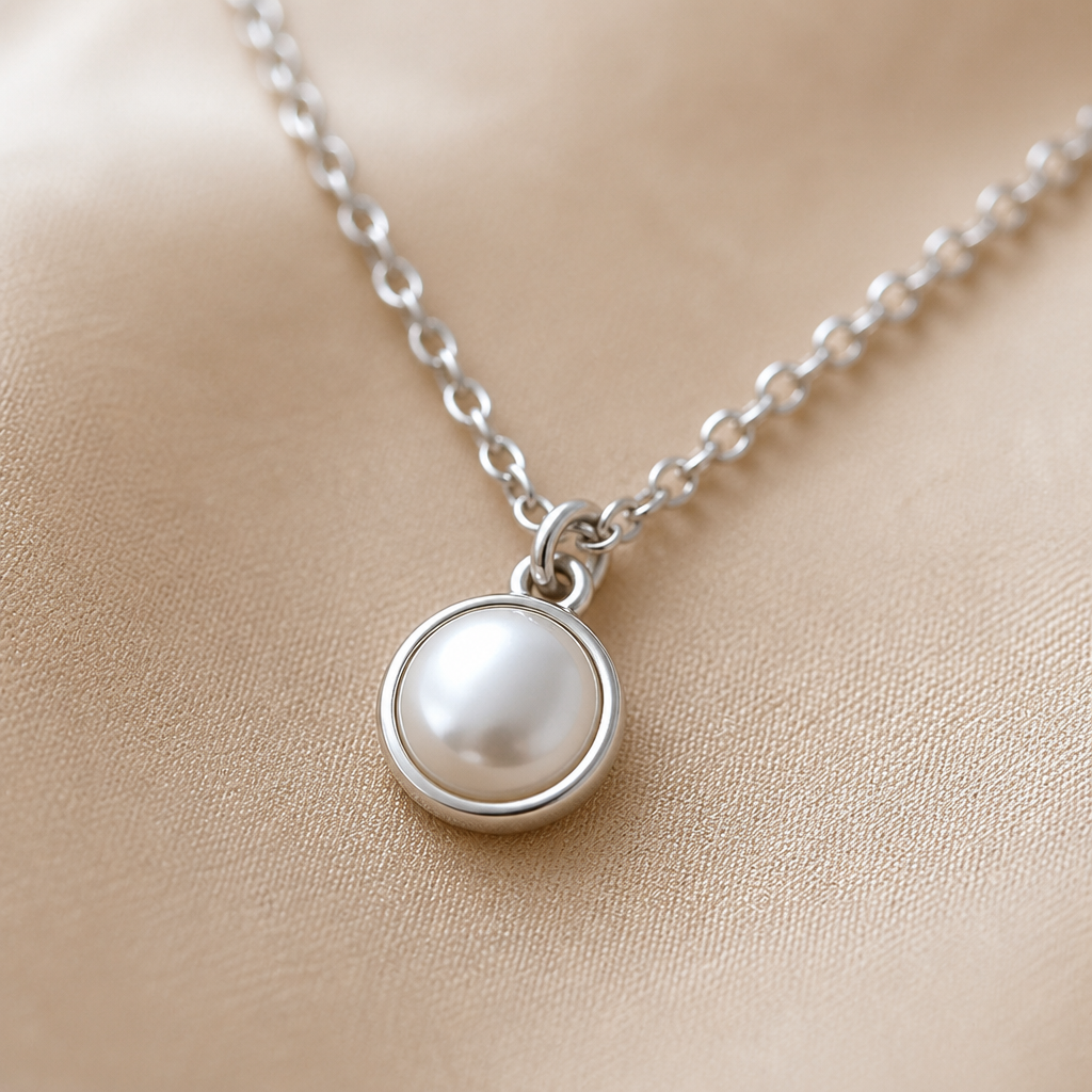 VitariaLuxe™ – Delicate Pearl Layers Necklace with Pendant Drop