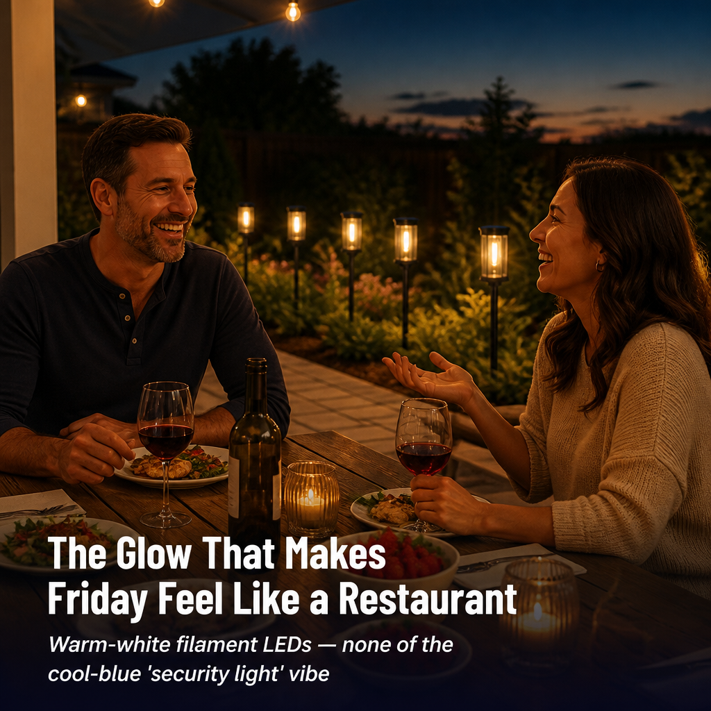 LumaRay™ — Illuminate Your Garden Path for 12 Straight Hours on a Single Day's Charge