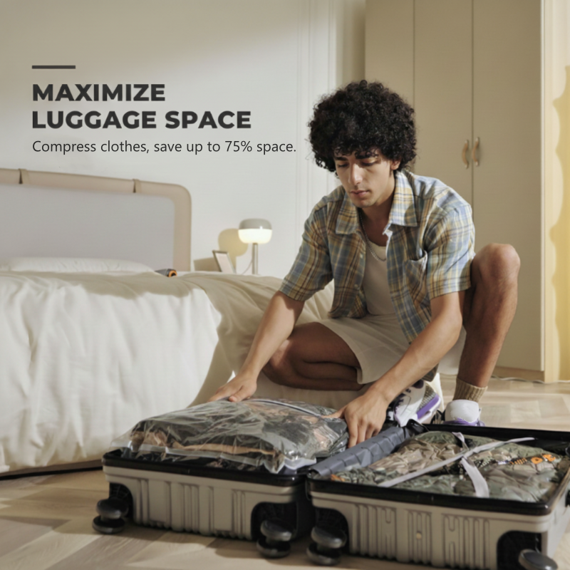 GlideSeal™ — Slash Luggage Bulk and Travel Light Like a Pro