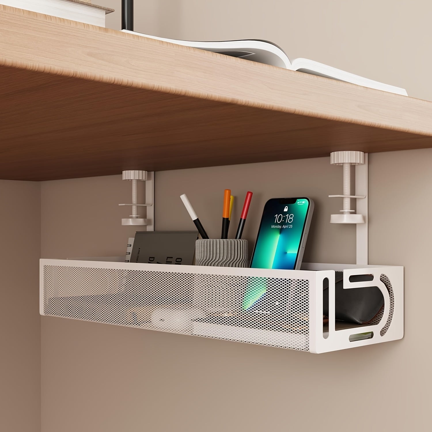 Clutter-Free Desk Cable Management Tray