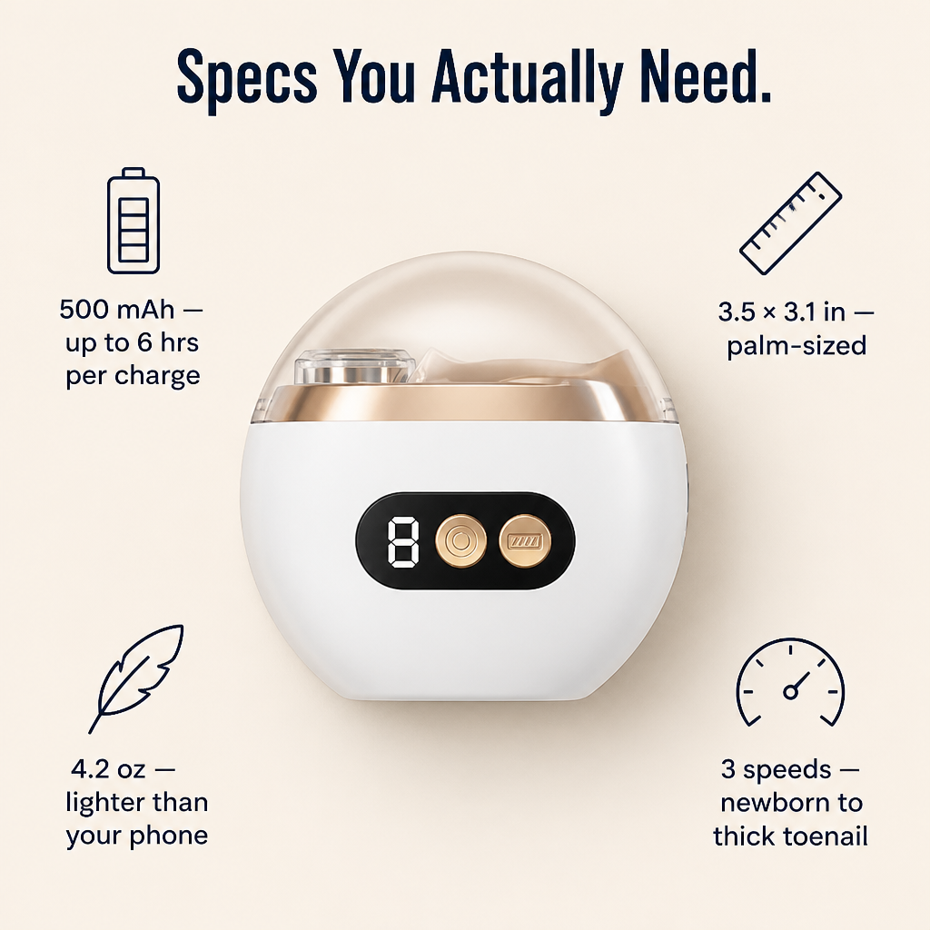 LuminaClip™ — Cut, Shape & Shine Every Nail At Home (Including Baby's)