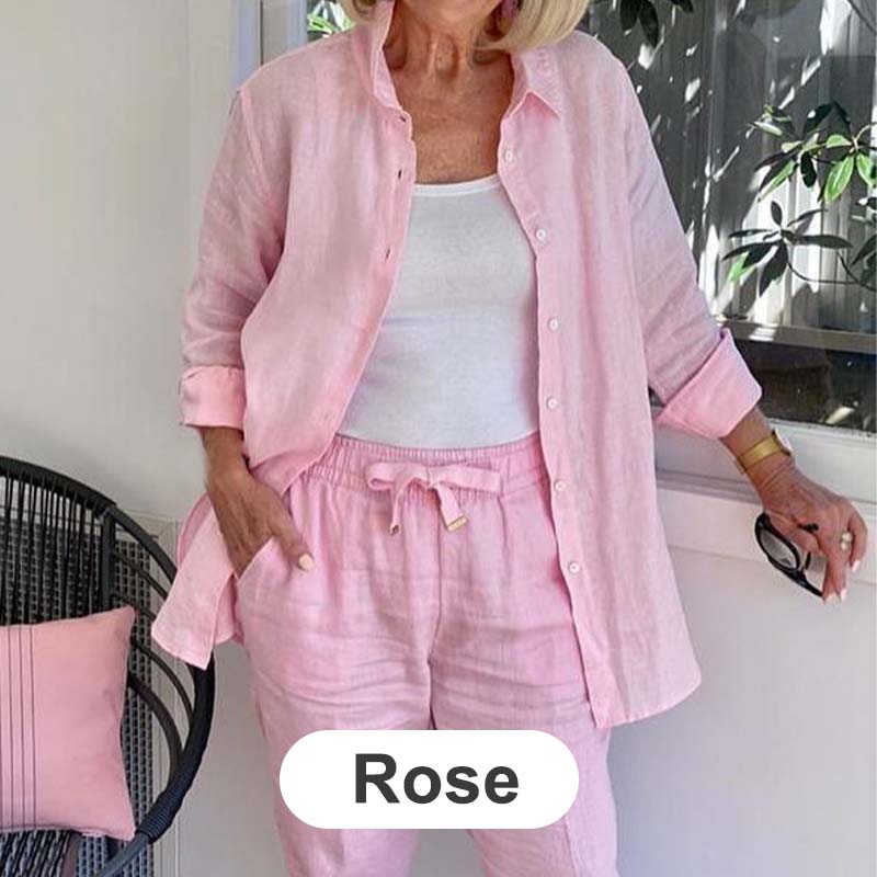 Confortil™ Cotton-Linen Set — Feel Fresh, Free, and Flawlessly Stylish All Day Long