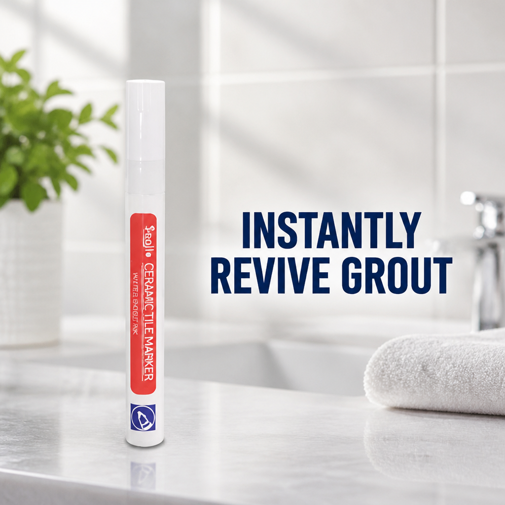 PureSeal™ Grout Renewal Pen — Instantly Revive Grout and Lock Out Mold for a Spotless, Proud Home