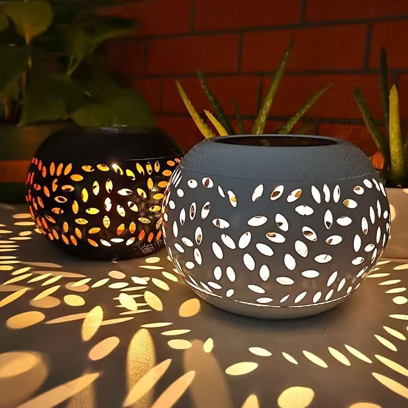 Outdoor Metal Table Lamp with Solar Power