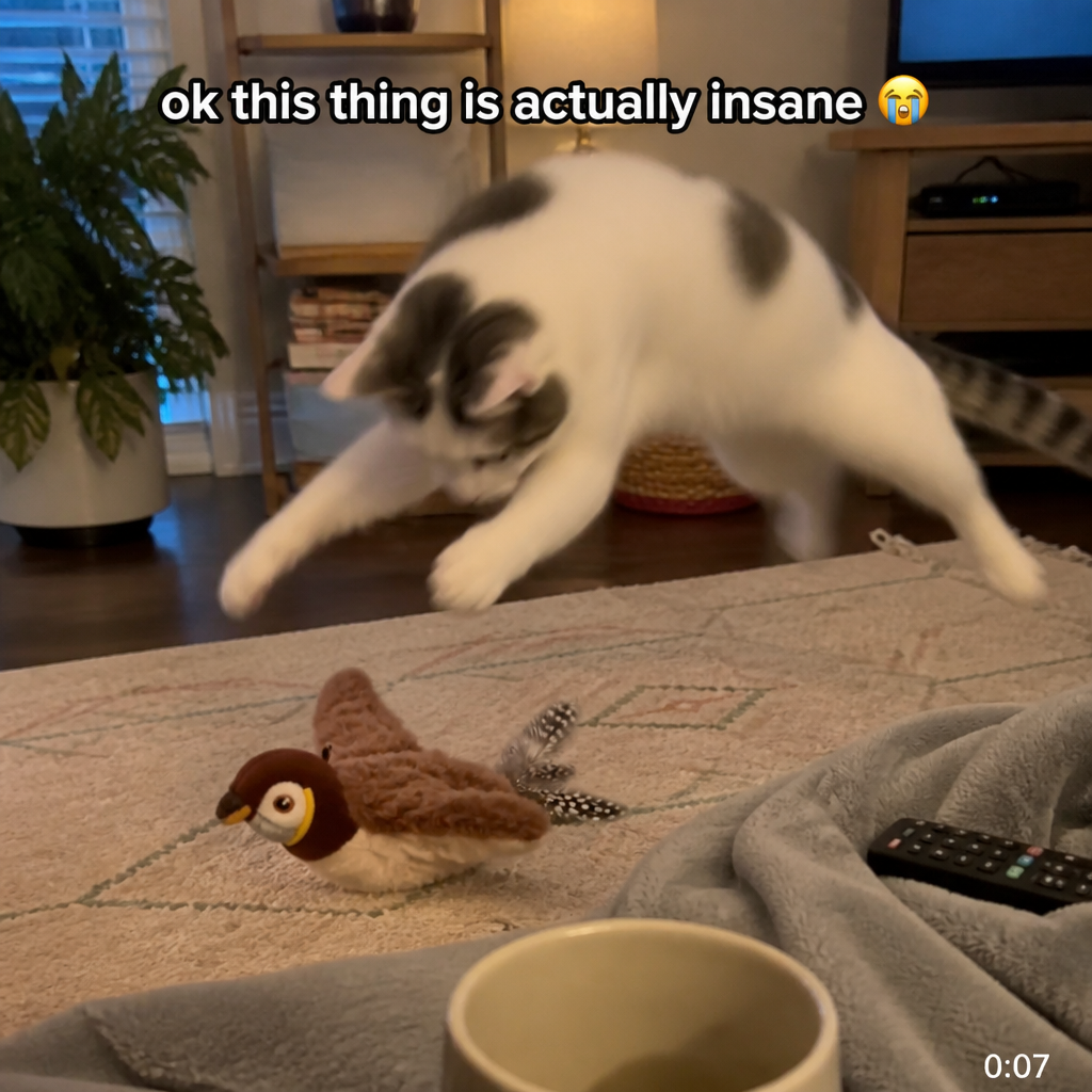 FeralFlicker™ — Ignite Your Indoor Cat's Hunting Instinct With a Single Paw Tap