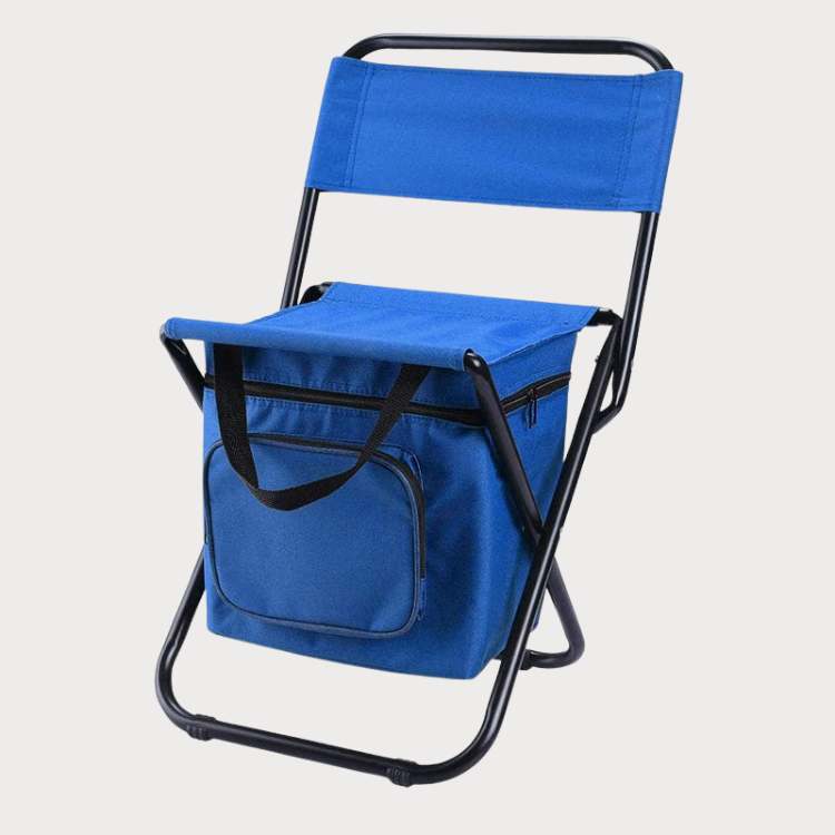 Portable Outdoor Lounge Chair with Insulated Cooler