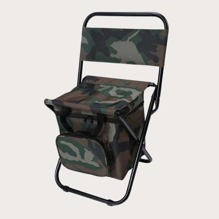 Portable Outdoor Lounge Chair with Insulated Cooler