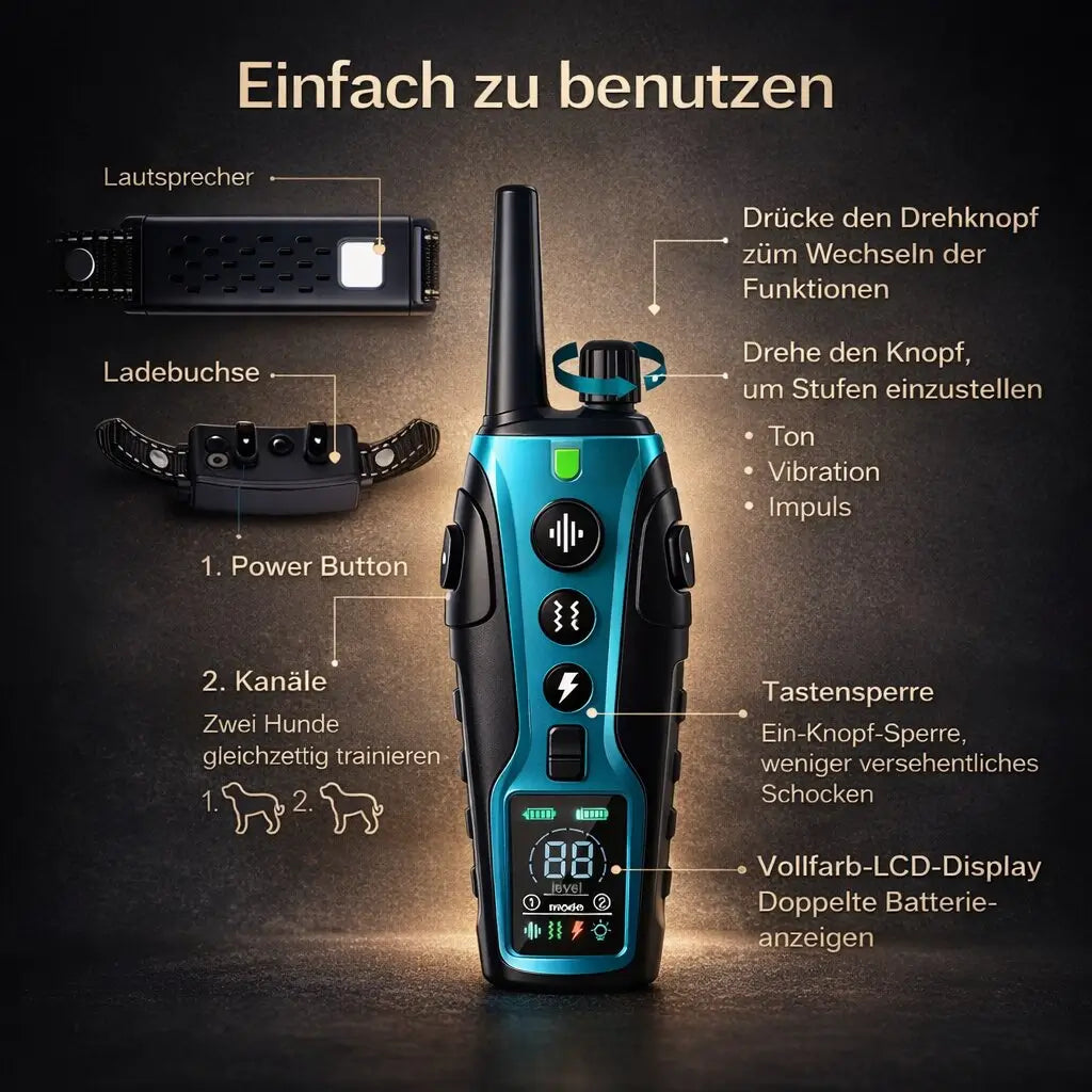 Smart Control Dog Training Collar with Remote