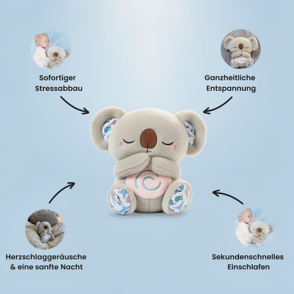 CuddleBuddy: Soothing Plush Koala for Relaxation & Sleep